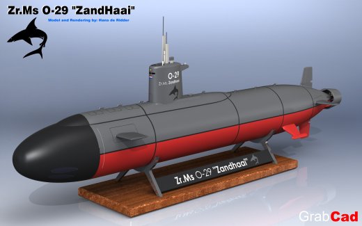 荷兰潜艇Zr . ms . O-29“zand hai”的模型缩略图